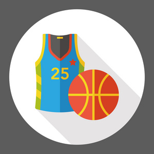 体育篮球平面图标图标元素