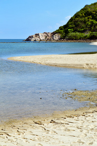 亚洲在泰国 kho 帕岸岛湾海滩