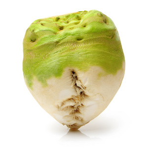 芥菜在白色照片