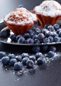 蓝莓和蛋糕