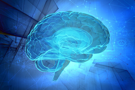 3d 人类大脑的抽象技术背景