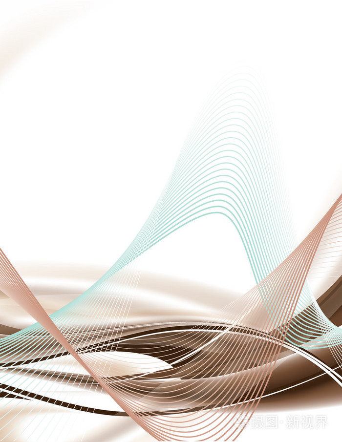 用弯曲的线条抽象背景