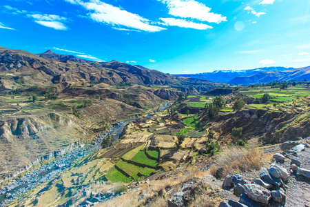 美丽的风景，在安第斯山脉