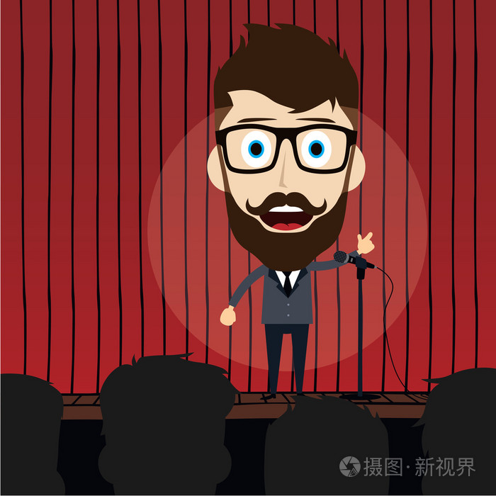 喜剧演员做站