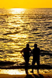 泰国海边的夕阳