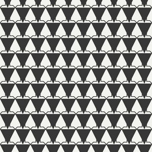 与三角形的几何线单色抽象时髦无缝模式。包装纸。剪贴簿纸。平铺。矢量图。背景。您设计 壁纸的图形纹理