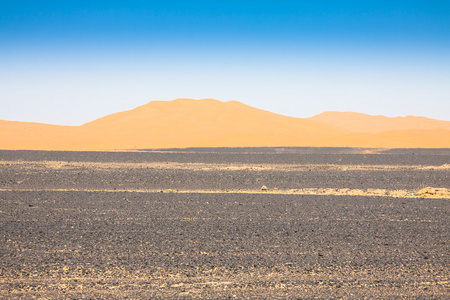 Erg 在摩洛哥撒哈拉沙漠的沙丘