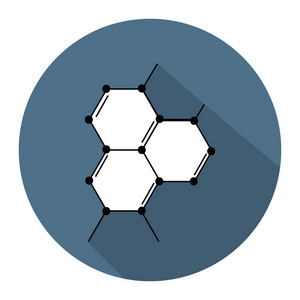 化学公式的图标。矢量图