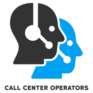呼叫中心运营商平带标题图标图片