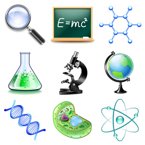 科学图标矢量集