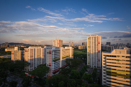 住宅公寓新加坡落日