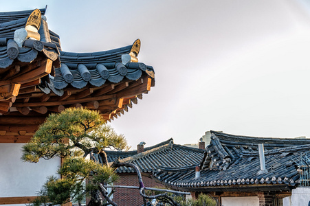 屋顶上的北村韩屋村