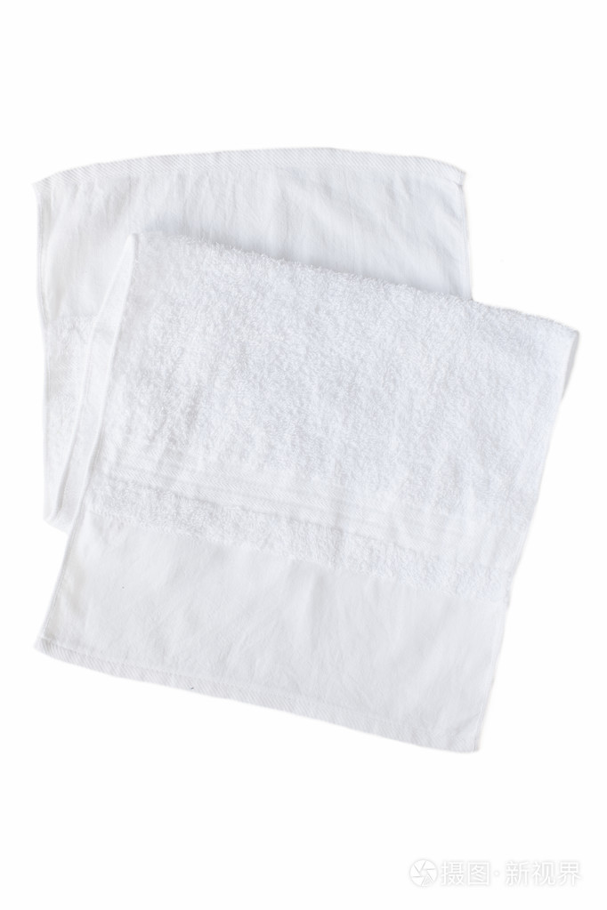 干净的白色毛巾