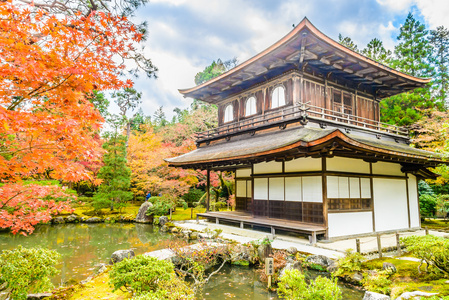 在京都银阁寺