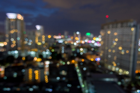 抽象城市夜灯下焦背景