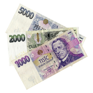 捷克纸币欧洲货币
