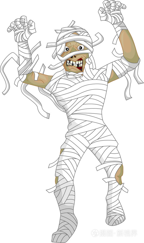 木乃伊 screamy 万圣节