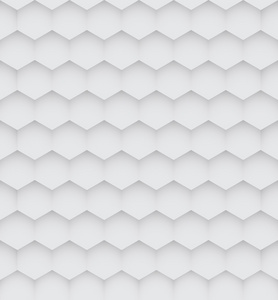 抽象的白色六角无缝模式