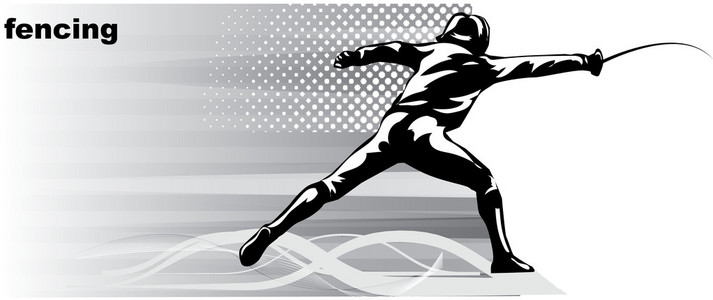 男子击剑图片-男子击剑素材-男子击剑插画-摄图新视界