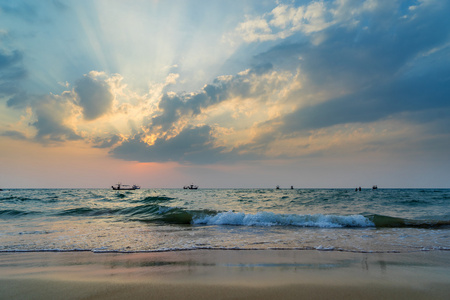 考考拉海滩落日