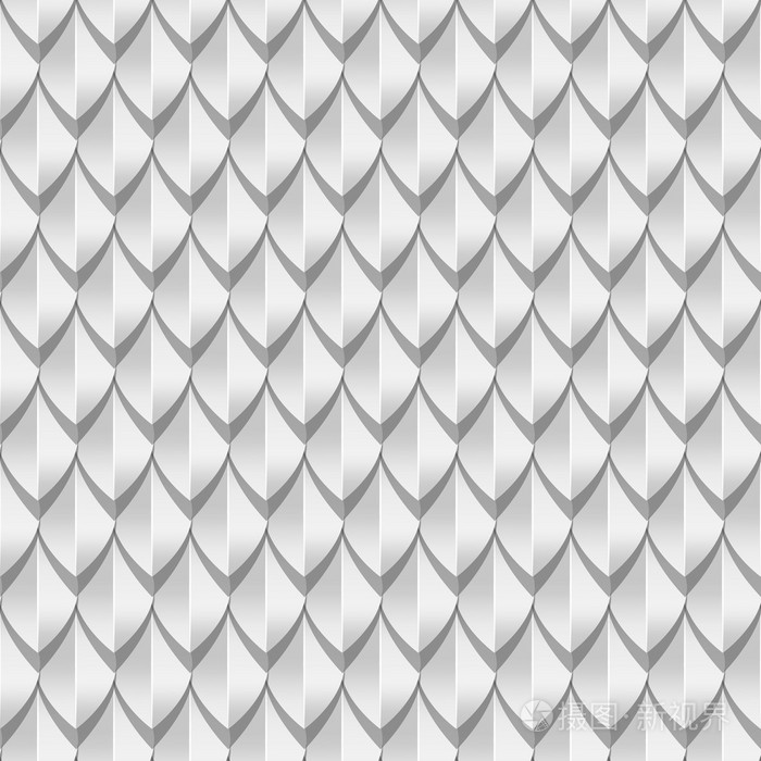 白色的龙鳞片无缝背景纹理