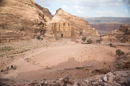 在 petra，约旦修道院