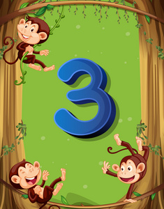 第三个 3 猴子在树上