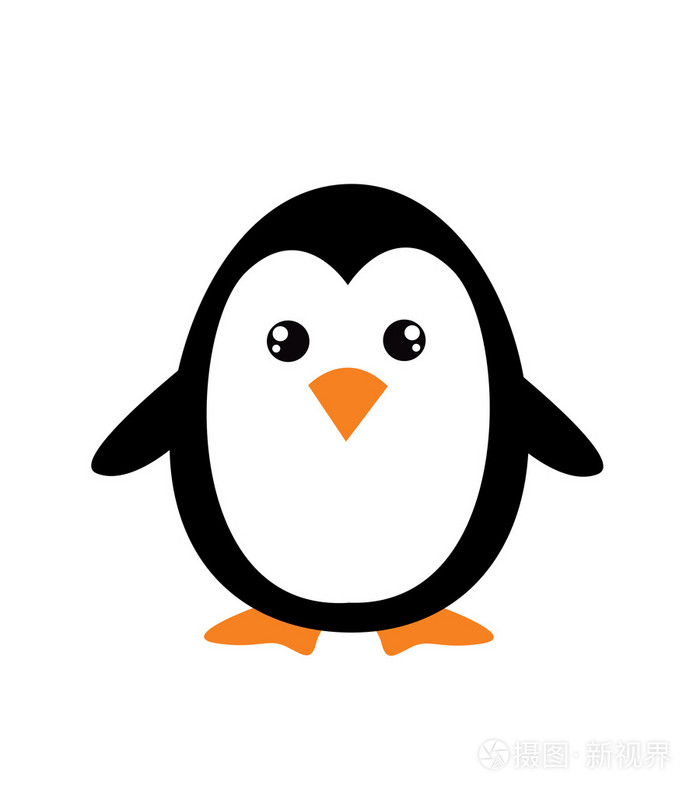 可爱回力卡通企鹅