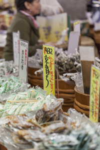 在京都的传统食品市场。日本