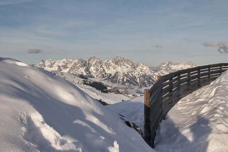 巴，奥地利冬季景观