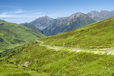 在安道尔山风景