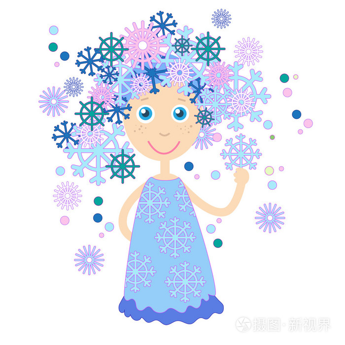 雪花姑娘神仙图片图片