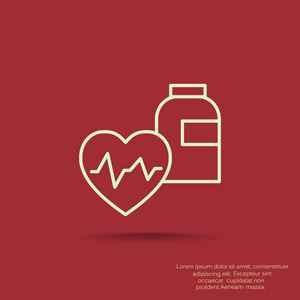 心脏病学医学简单 web 图标