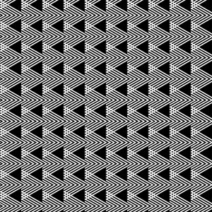 无缝黑白矢量背景与抽象几何