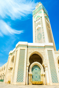 哈桑二清真寺，卡萨布兰卡，摩洛哥非洲