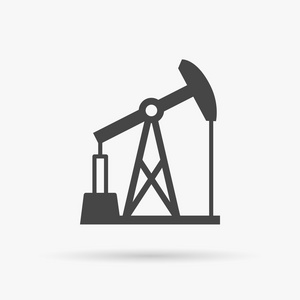 石油泵图标。石油泵符号。矢量图