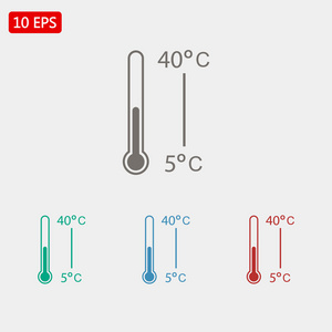 温度计图标集
