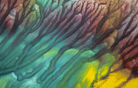 Grunge 抽象彩色水彩手油漆背景颜色背景
