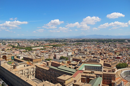 意大利罗马历史中心的全景视图