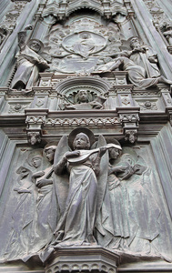 大教堂的佛罗伦萨细节。意大利