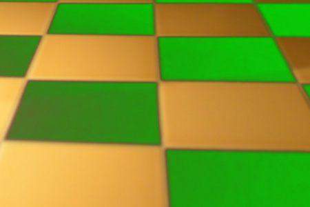抽象彩色背景的绿色和金色的方块