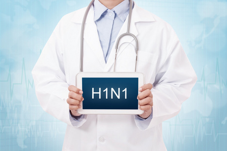医生与 h1n1 标志