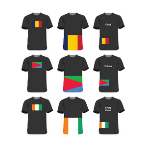 非洲T恤乍得厄立特里亚象牙海岸