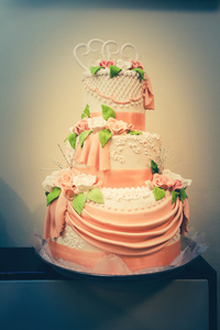 多彩的婚礼蛋糕