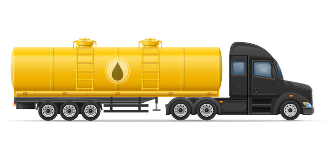 货车半拖车运送和运输液体罐