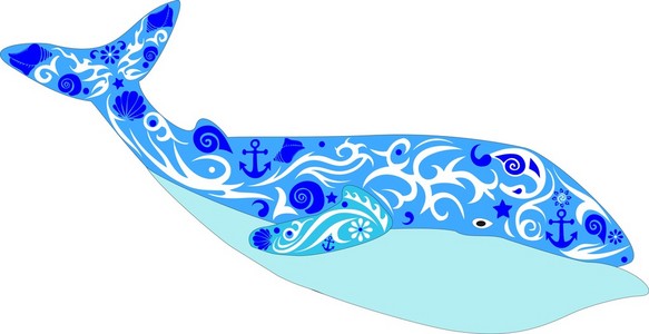 鲸, 抹香鲸, 鱼插画