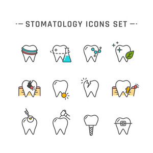 口腔医学图标集