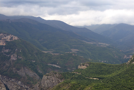 山地景观。 亚美尼亚的景观Tatev。