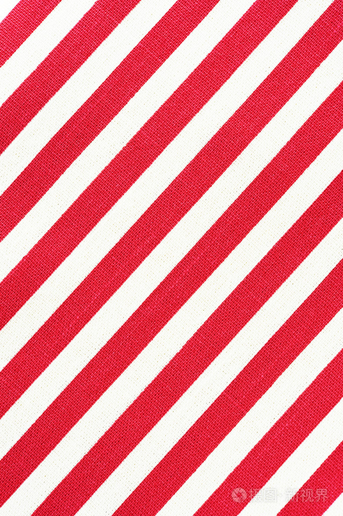 白色和红色的条纹的织物纹理