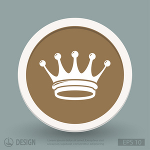 皇冠平面设计图标